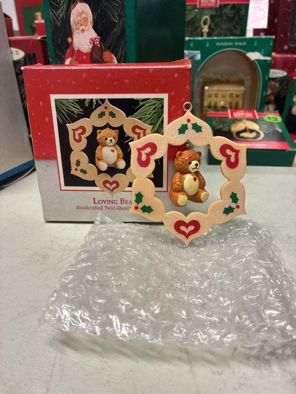 Hallmark Keepsake Ornament 1988 Loving Bear Handcrafted Twirl-About
